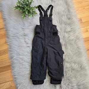 Quiksilver Kids Black Snow Bib Overalls